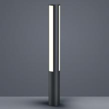 110cm Helestra PIER LED Wegeleuchte in Graphit Lichtaustritt 3-seitig ( je 120° versetzt ) IP55